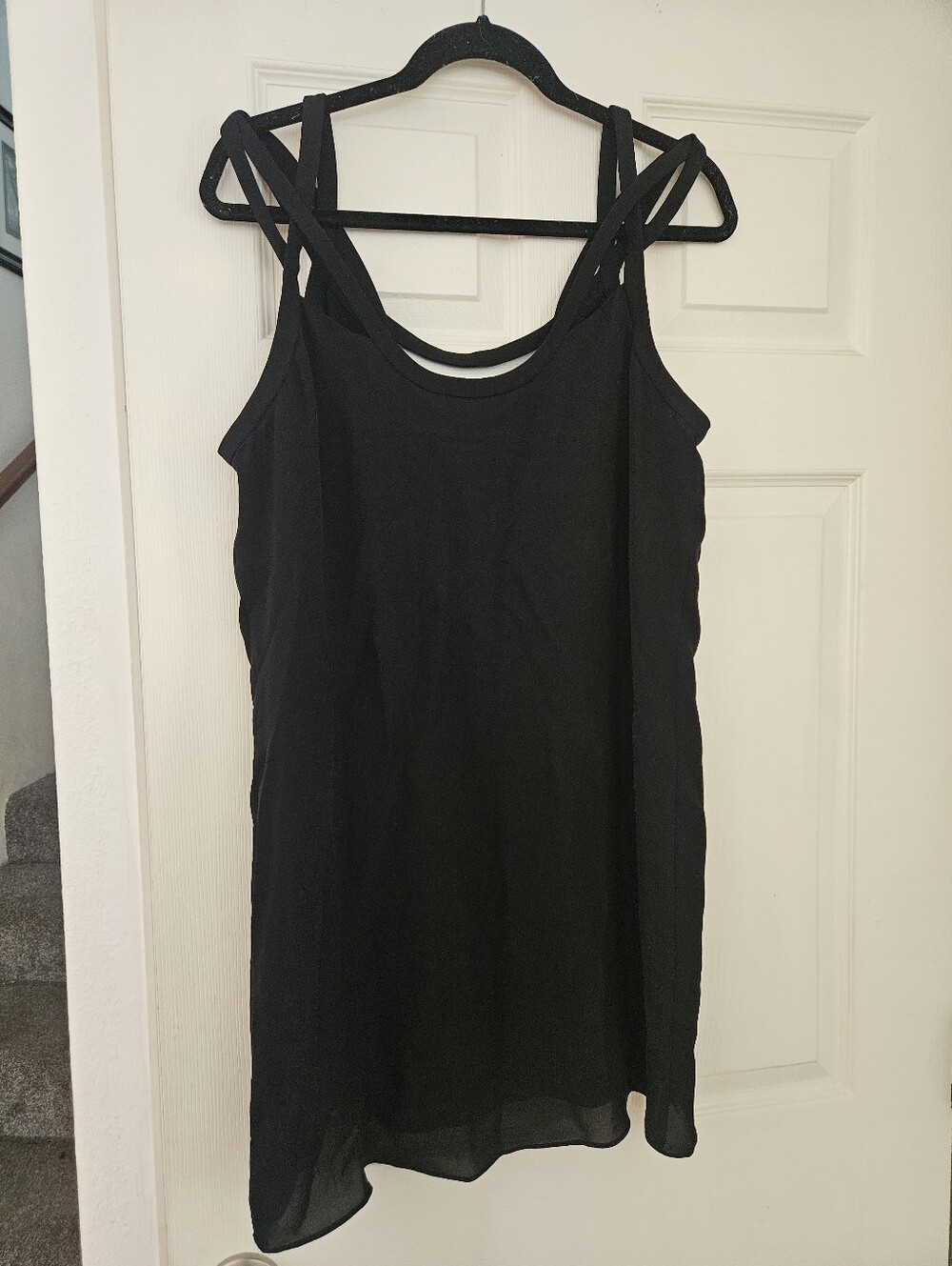 DVF Black Strappy Dress Size 10